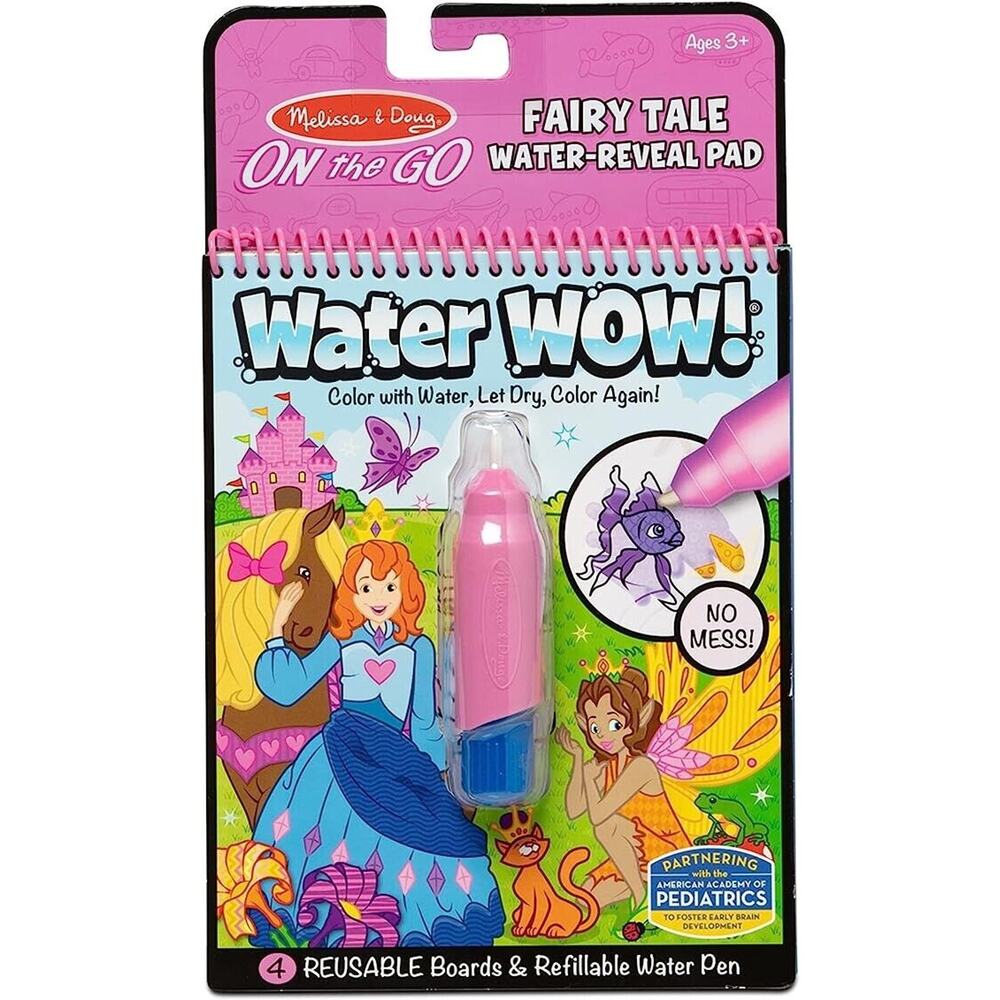 Melissa & Doug On the Go ~ Fairy Tale Water Activity Reveal Pad ~ NEW